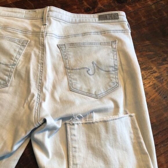 Adriano Goldschmied Pale Distressed Crop Jeans W. 31 - Picture 2 of 13